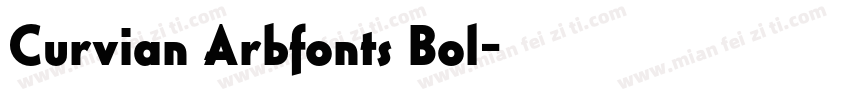 Curvian Arbfonts Bol字体转换